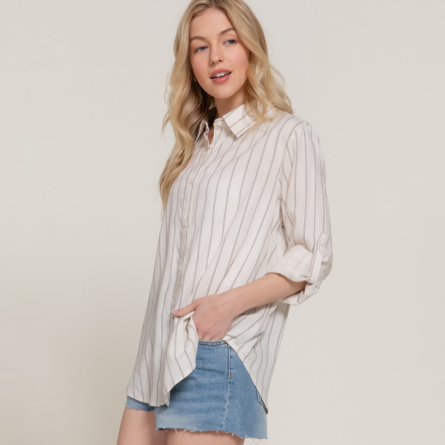 Bari Button-Down Top