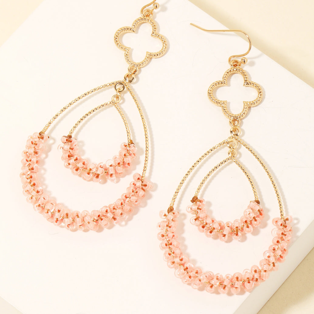 Beaded Teardrop Earrings