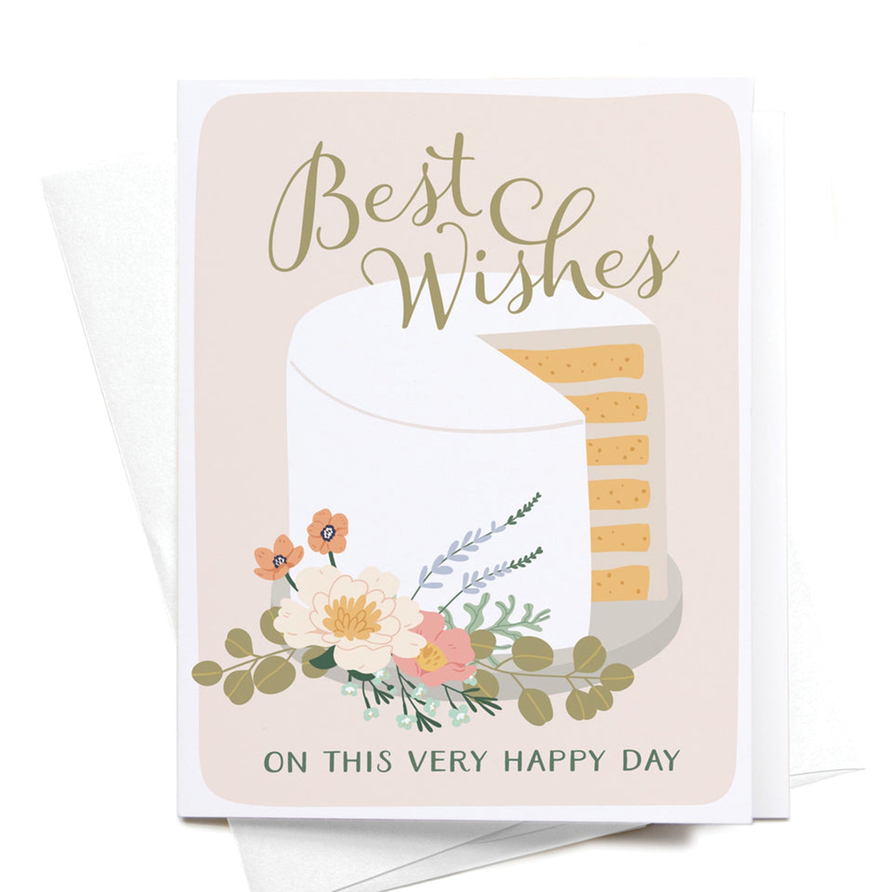 Best Wishes Cake Card