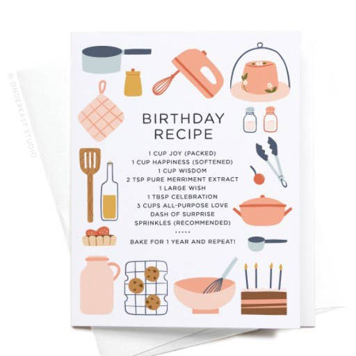 Birthday Recipe Card