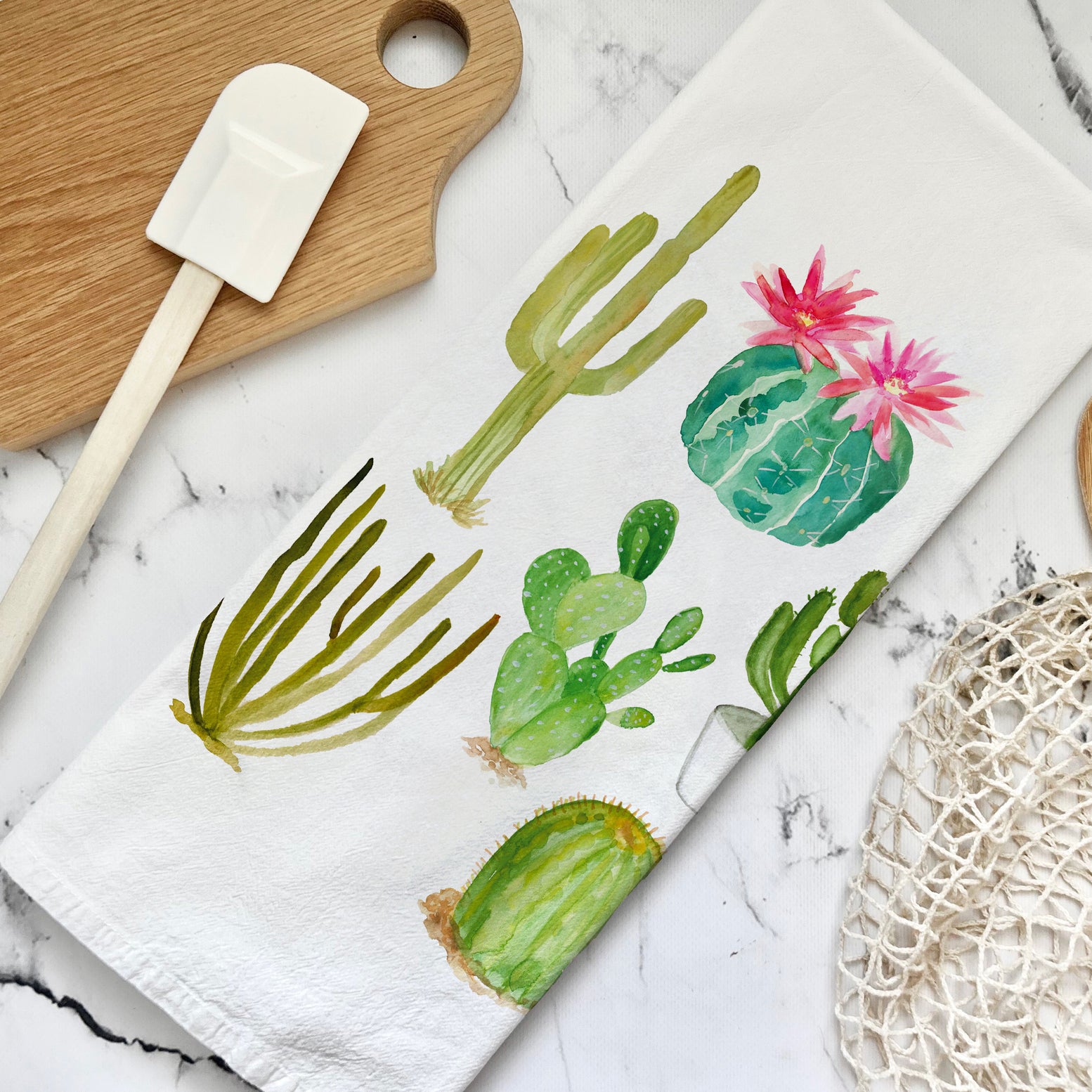 Cactus Tea Towel