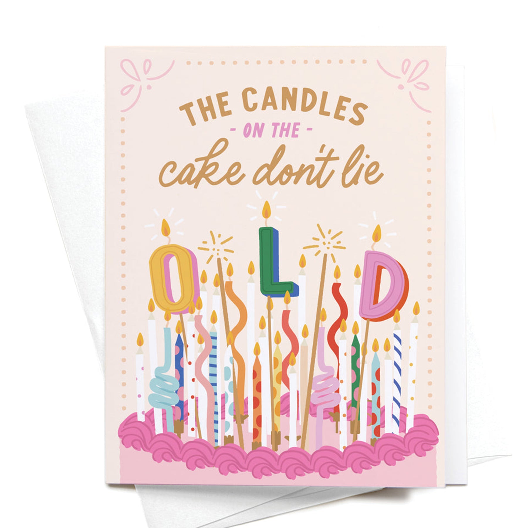 Candles Don't Lie Birthday Card