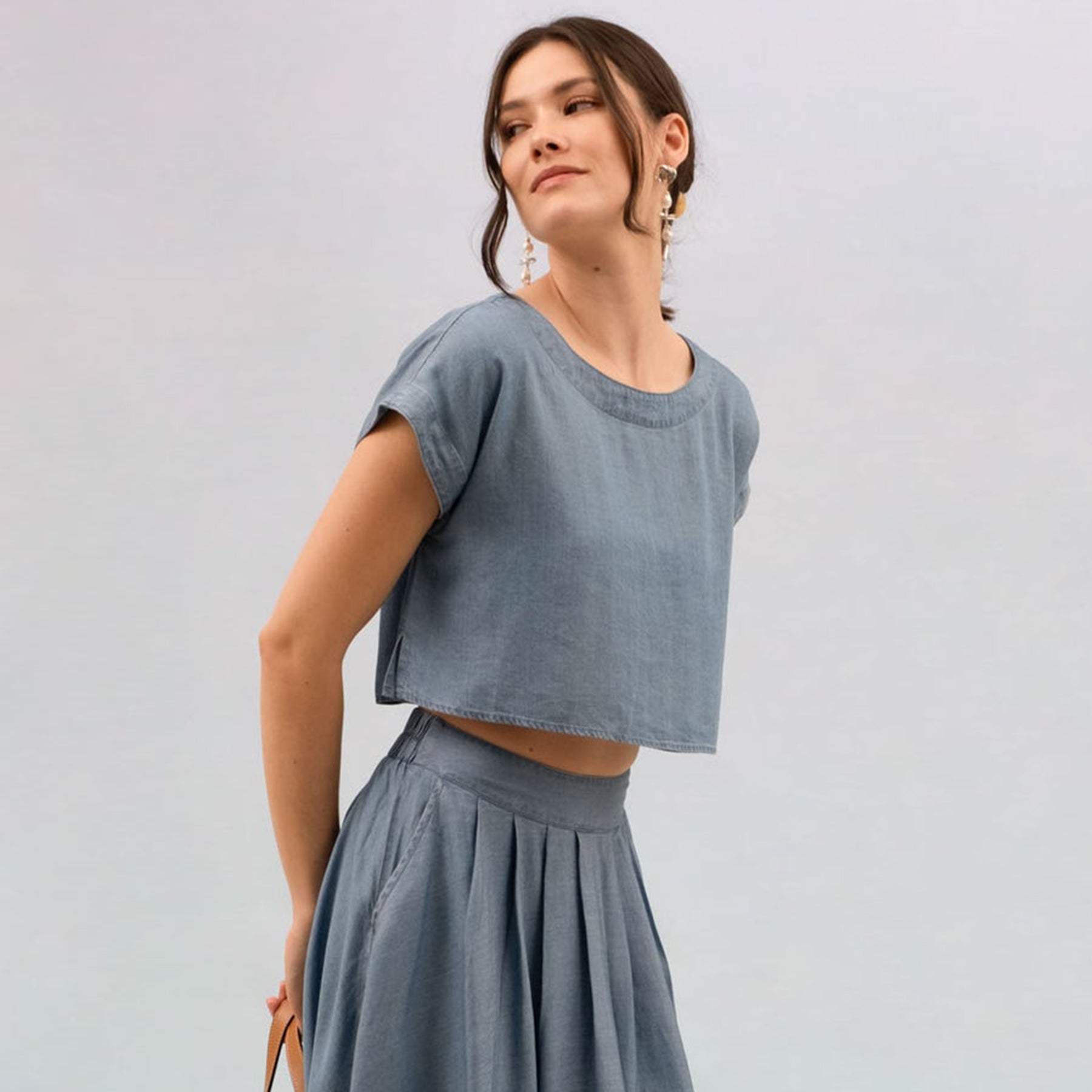 Caroline Boxy Crop Top