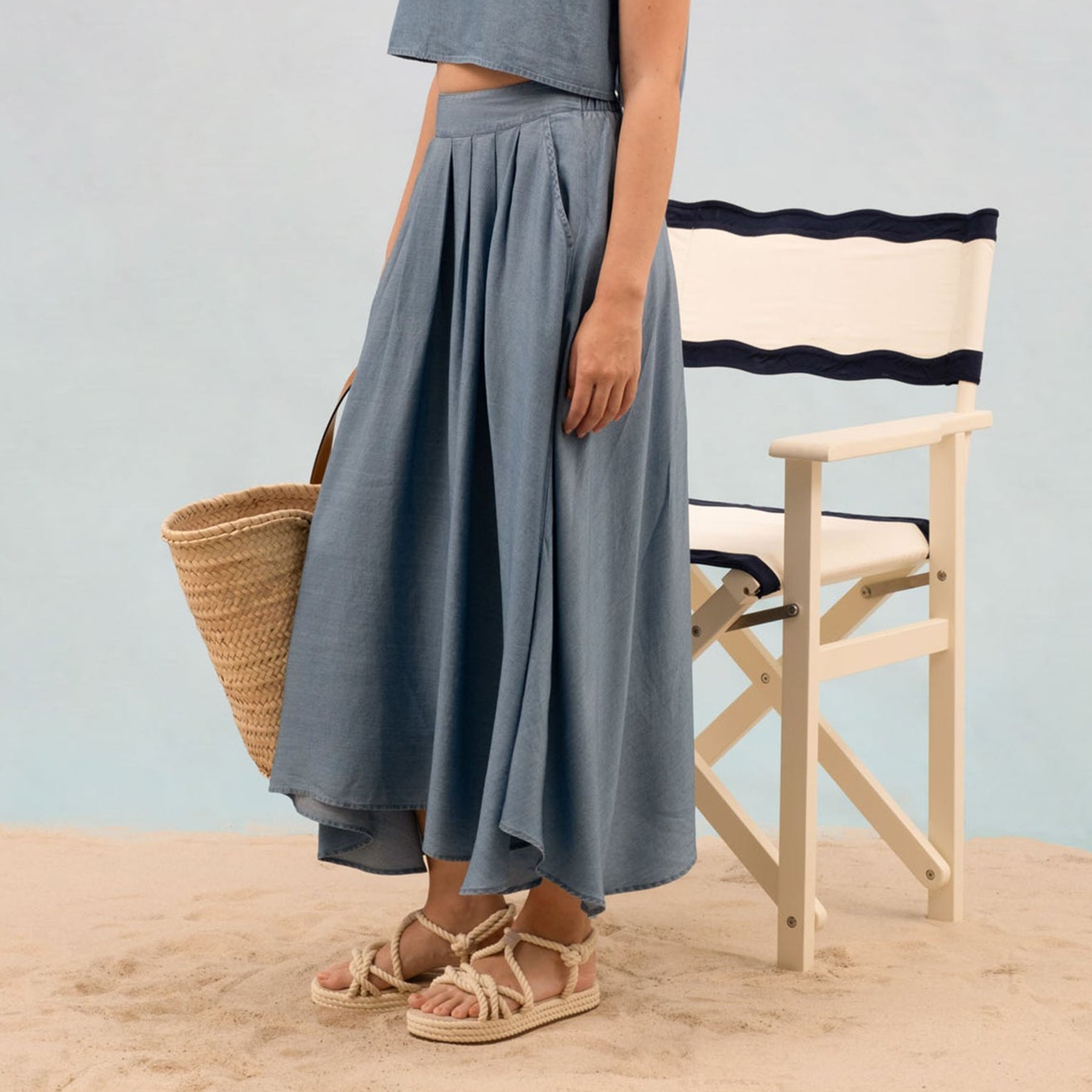 Caroline Chambray Skirt