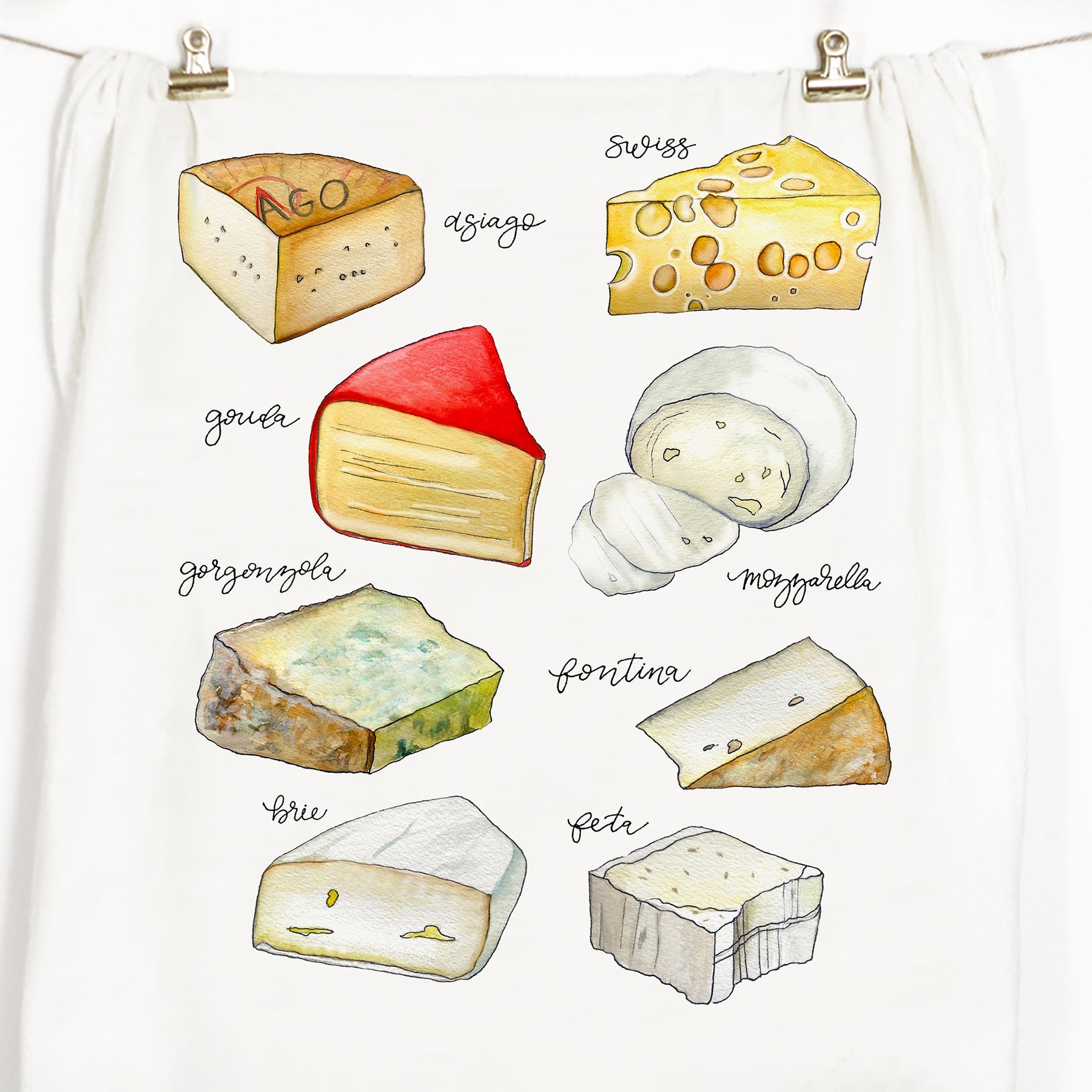 Cheese Tea Towel