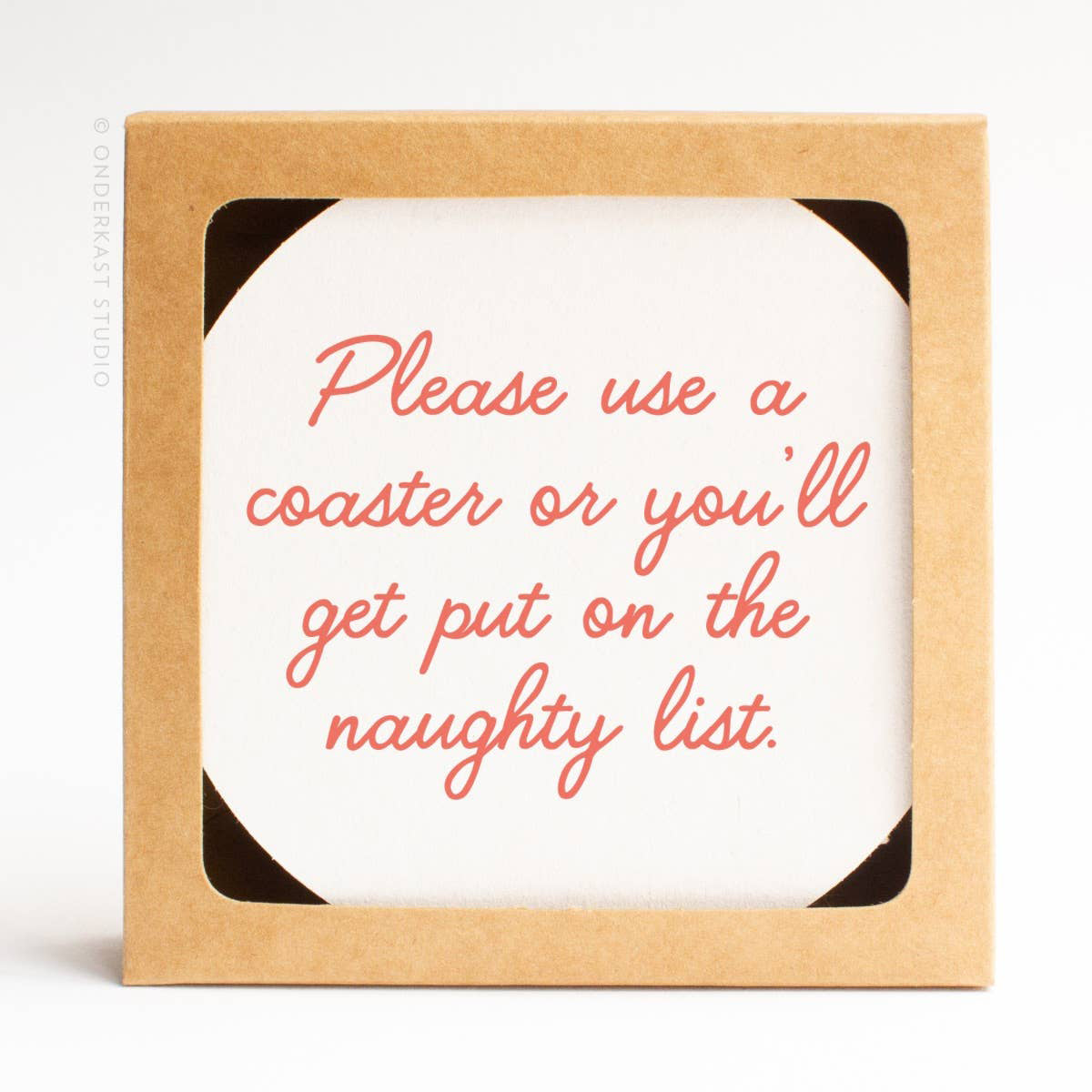 Naughty List Coaster Set