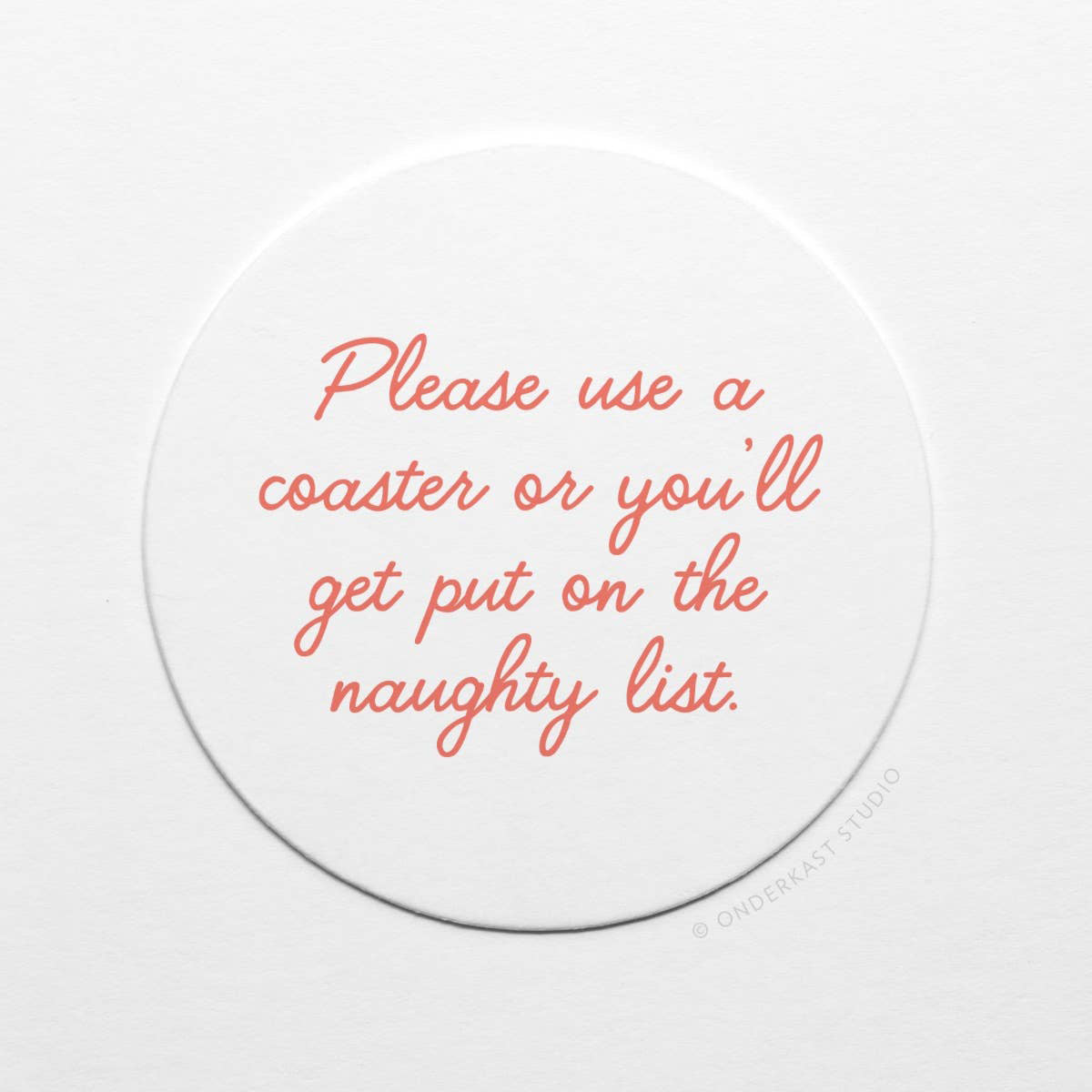 Naughty List Coaster Set