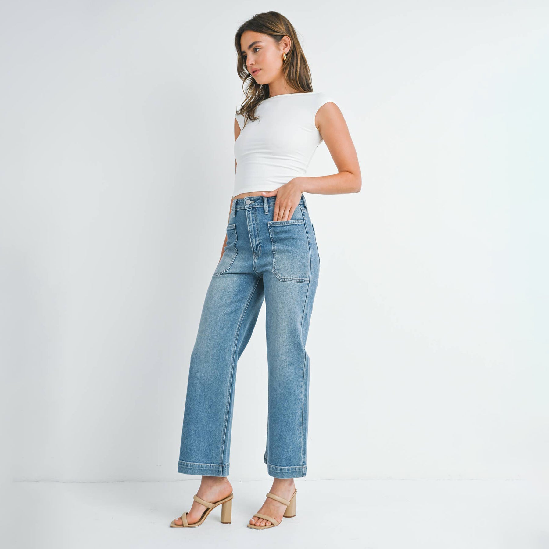 Nylah Patch Pocket Jean