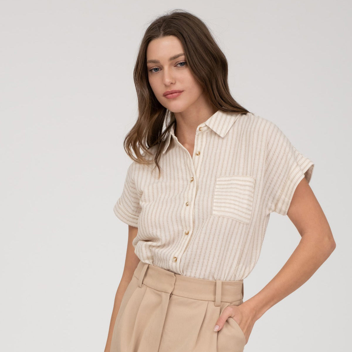 Edith Button-Up