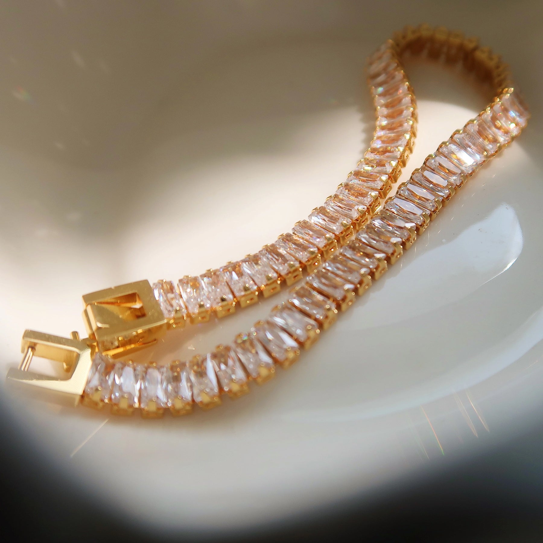 Gold Tennis Bracelet