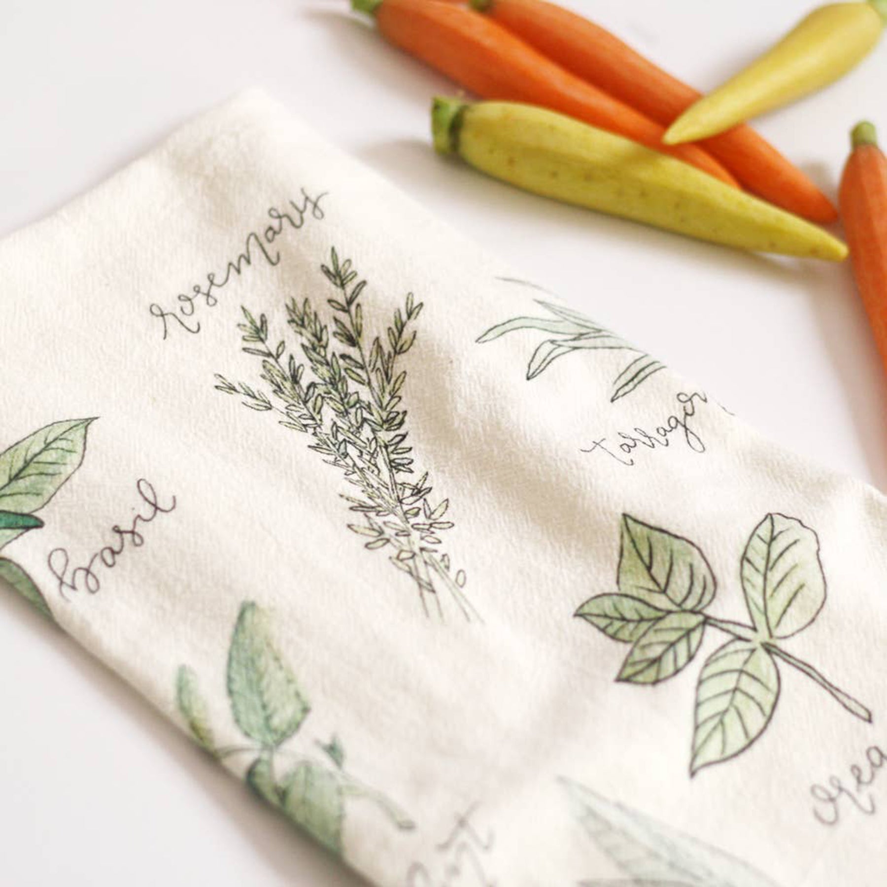 Herbs Tea Towel