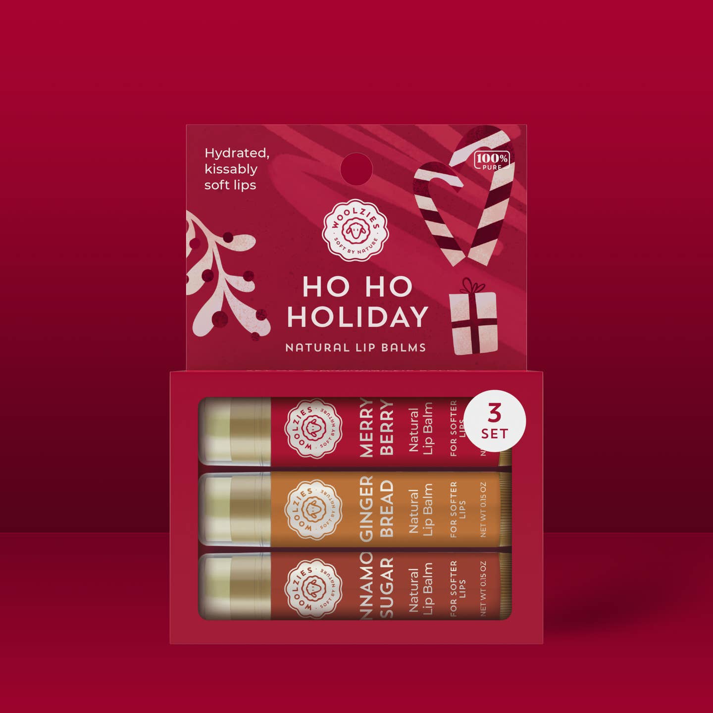 Ho Ho Holiday Lip Balm Trio