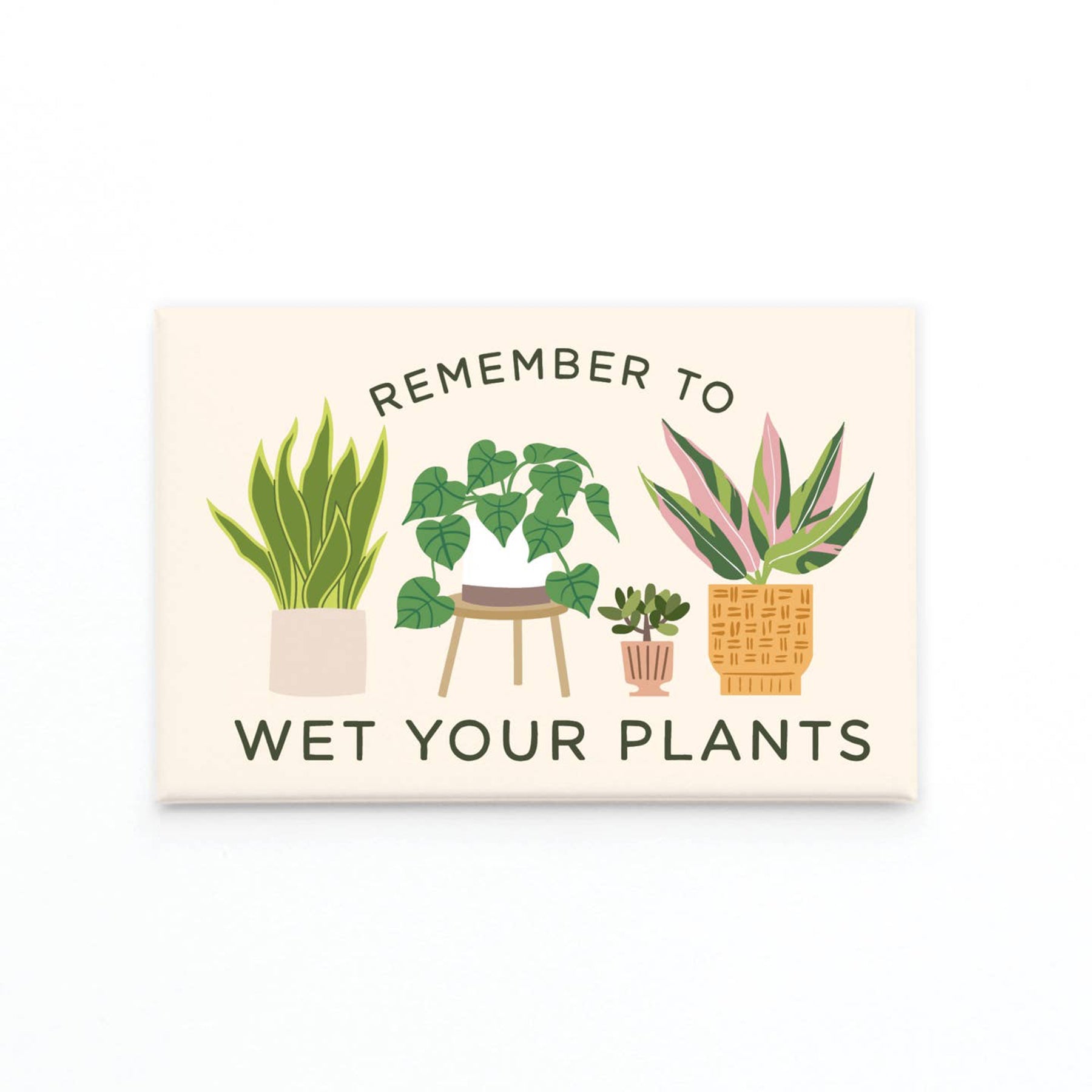 Wet Plants Refrigerator Magnet