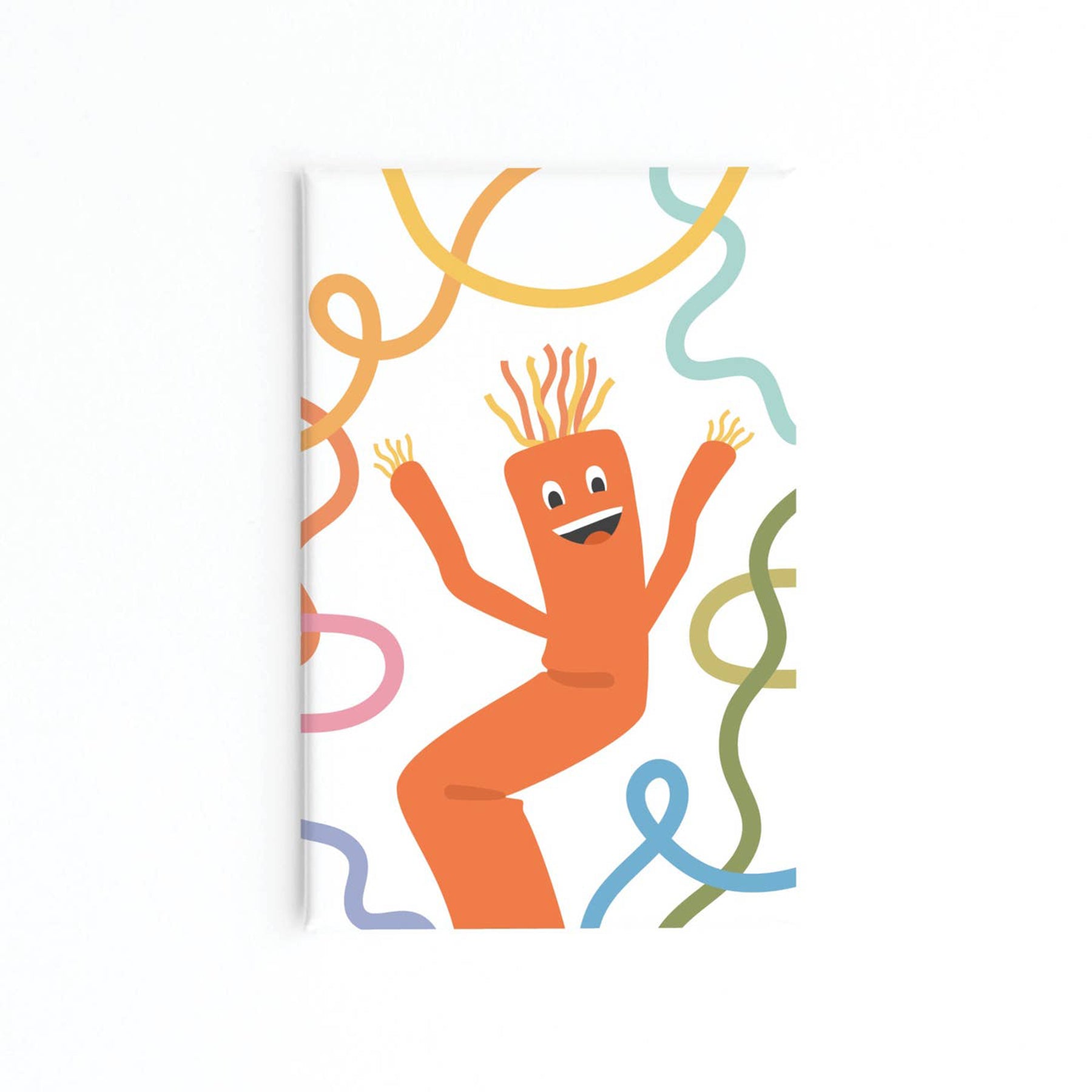 Wavy Tube-Man Refrigerator Magnet