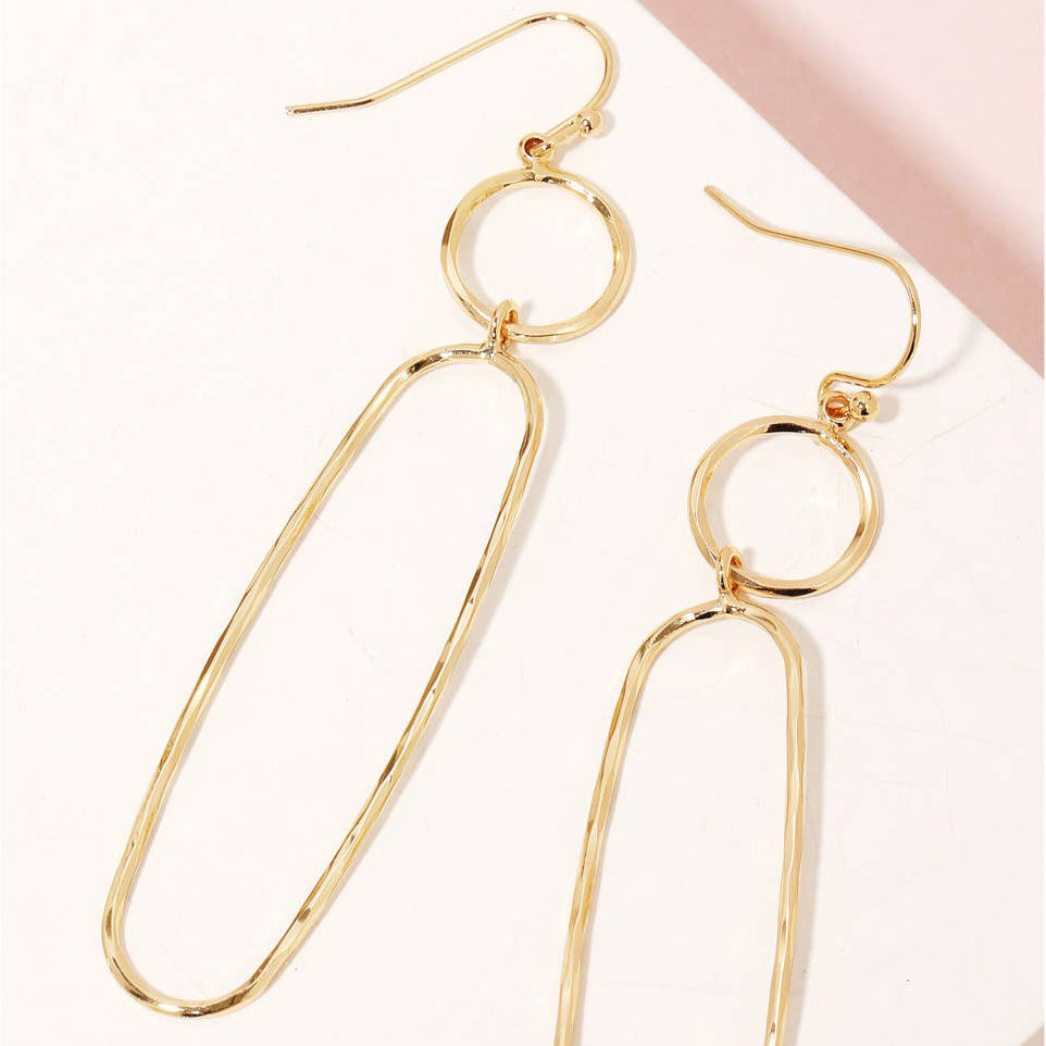 Wire Hook Dangle Earrings