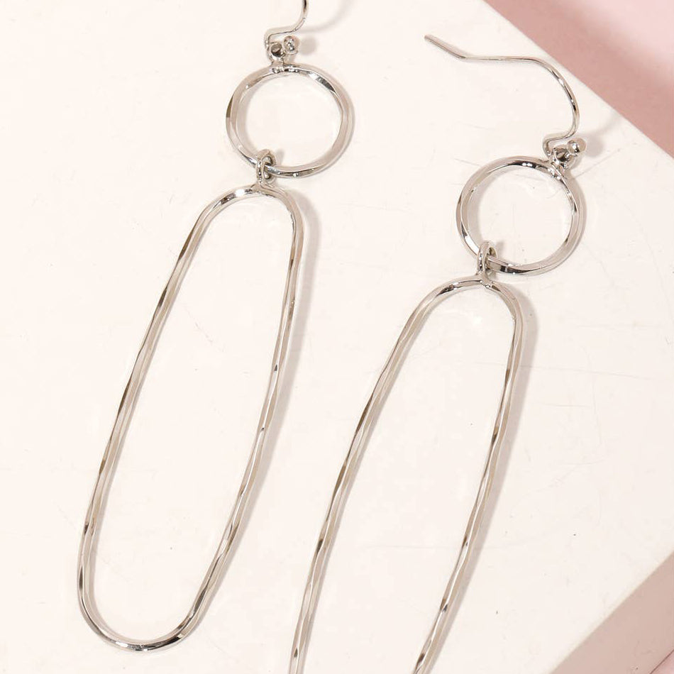 Wire Hook Dangle Earrings