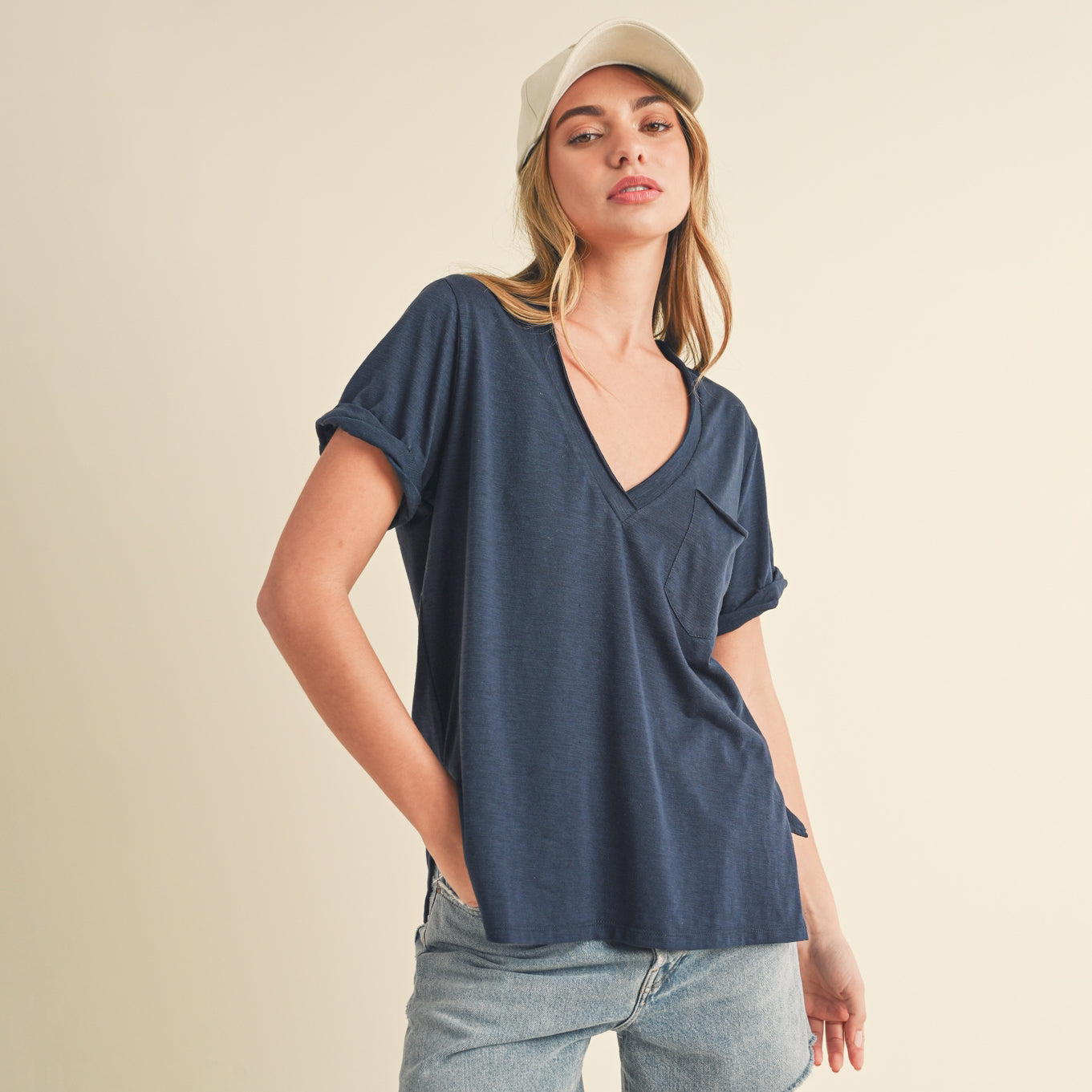 Zoie V-Neck Tee