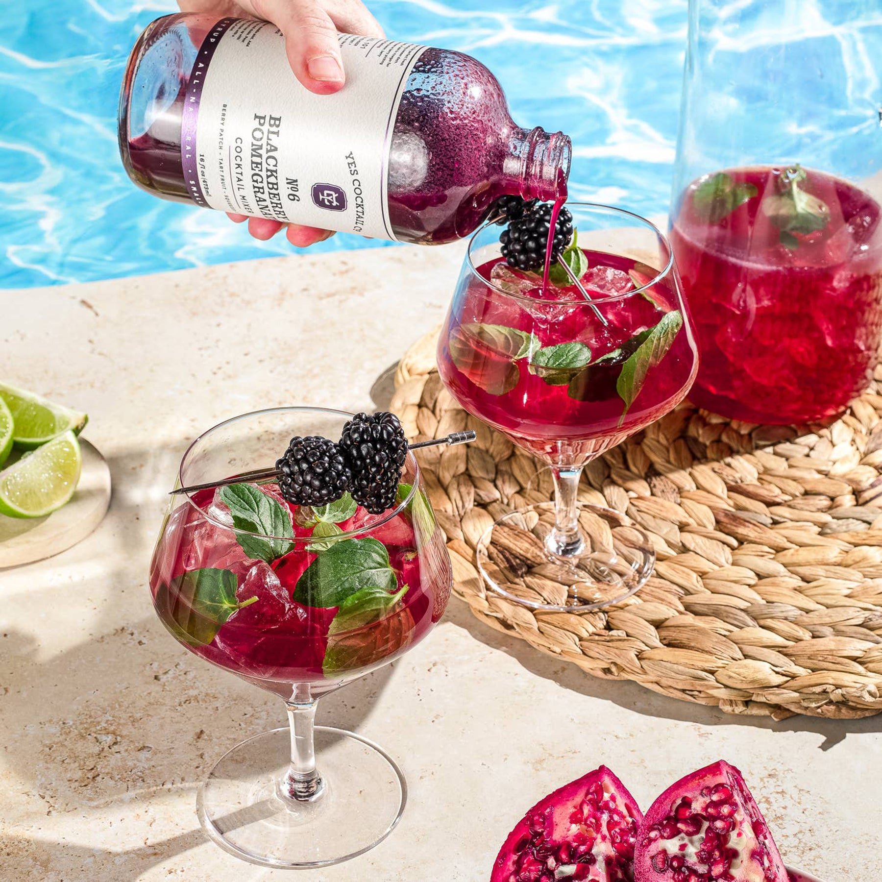 Blackberry Pomegranate Cocktail Mixer