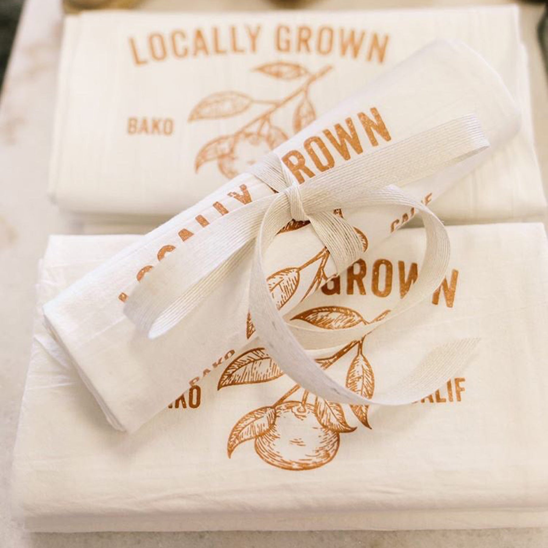 "Locally Grown" Tea Towel