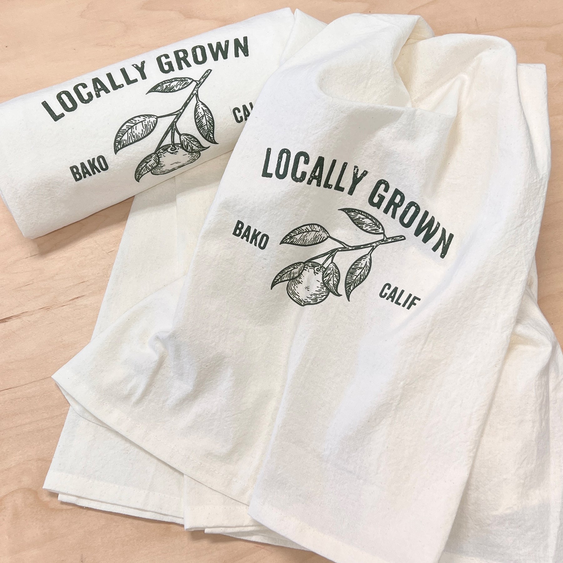 "Locally Grown" Tea Towel