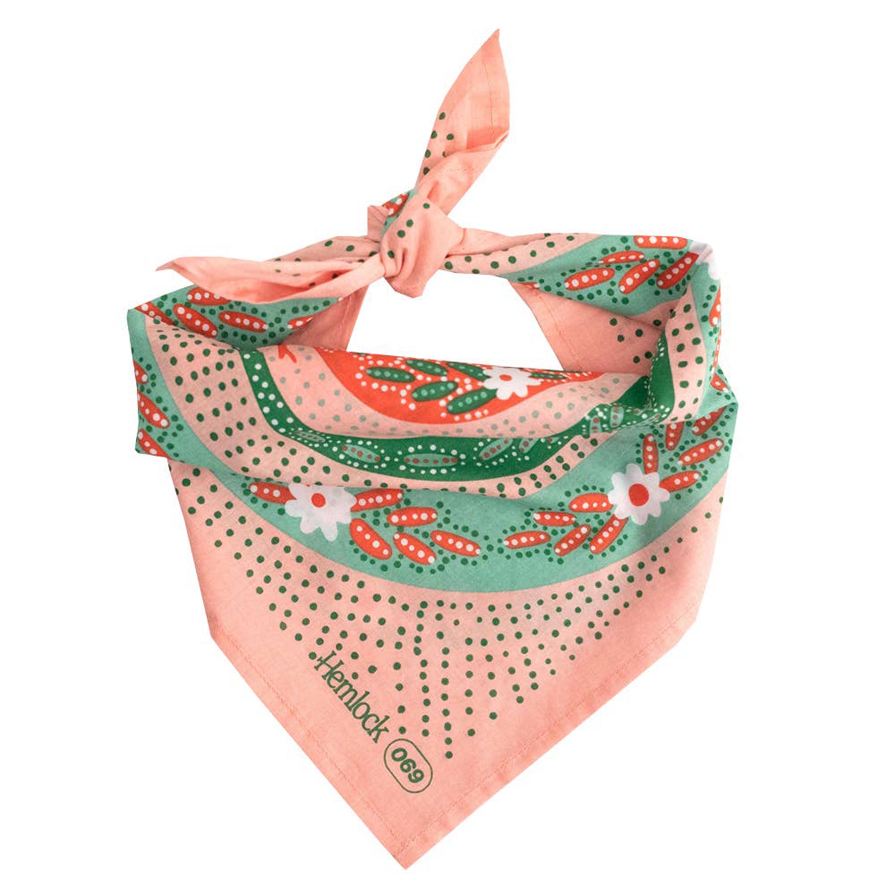 No. 069 Snakes Pink Bandana